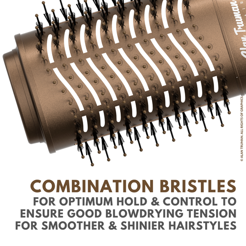 Alan Truman Blow Dryer Brush for Everyday Blowouts & Blow-styling at home - Cappuccino Gold - Alan Truman