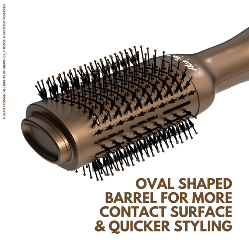 Blow dryer brush for smooth styling at home