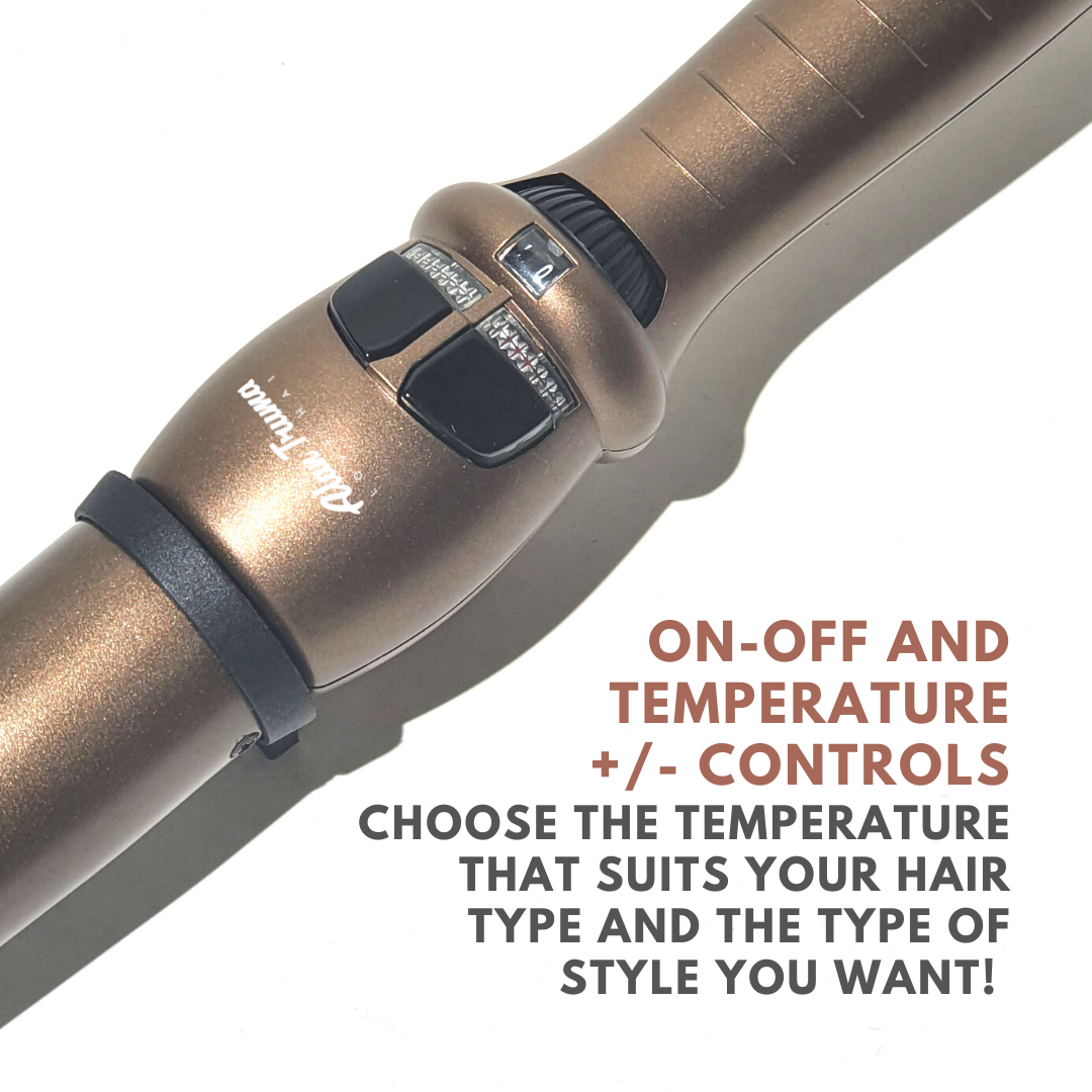 Alan Truman Argan Gold X Large Conical Ceramic Curling Wand 38 25mm