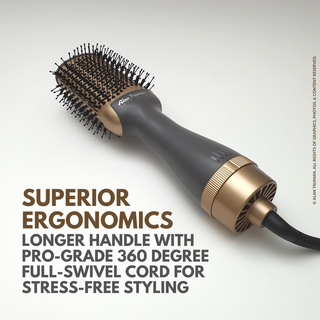 Alan Truman Grey Gold Blow Dryer Brush