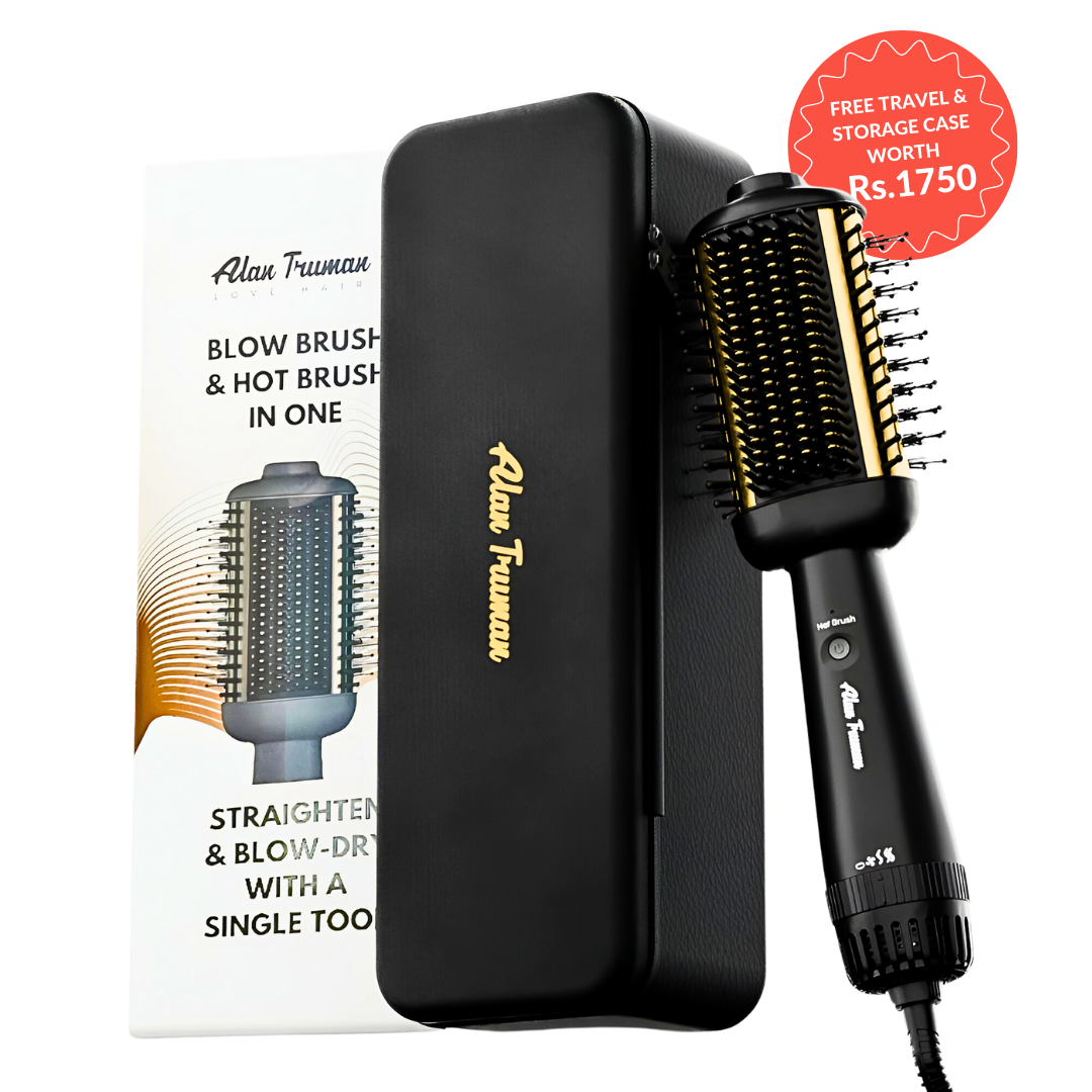 Alan Truman Blow Styling Brush Blow Dryer Brush Hair Straightener