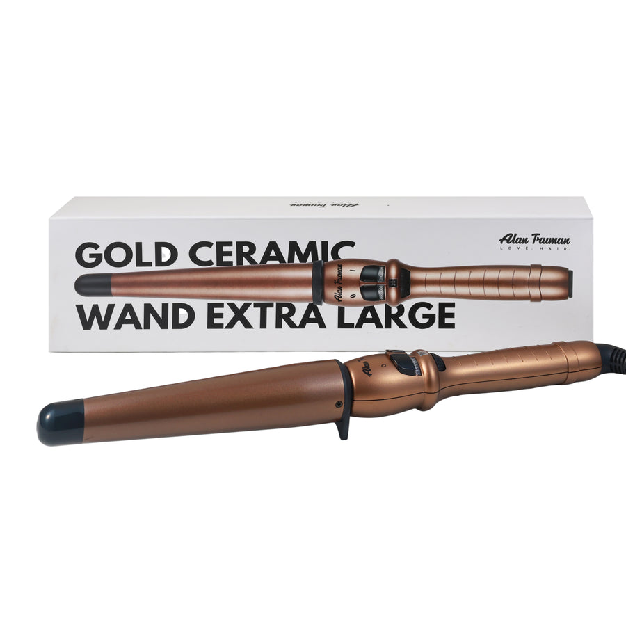 Alan Truman Gold X Large Conical Ceramic Curling Wand (38-25mm)