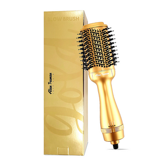 BOGO - Alan Truman Oh So Gold Ceramic Blow Dryer Brush for big bouncy voluminous blowouts at home