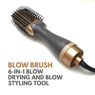 Alan Truman Grey Gold Blow Dryer Brush