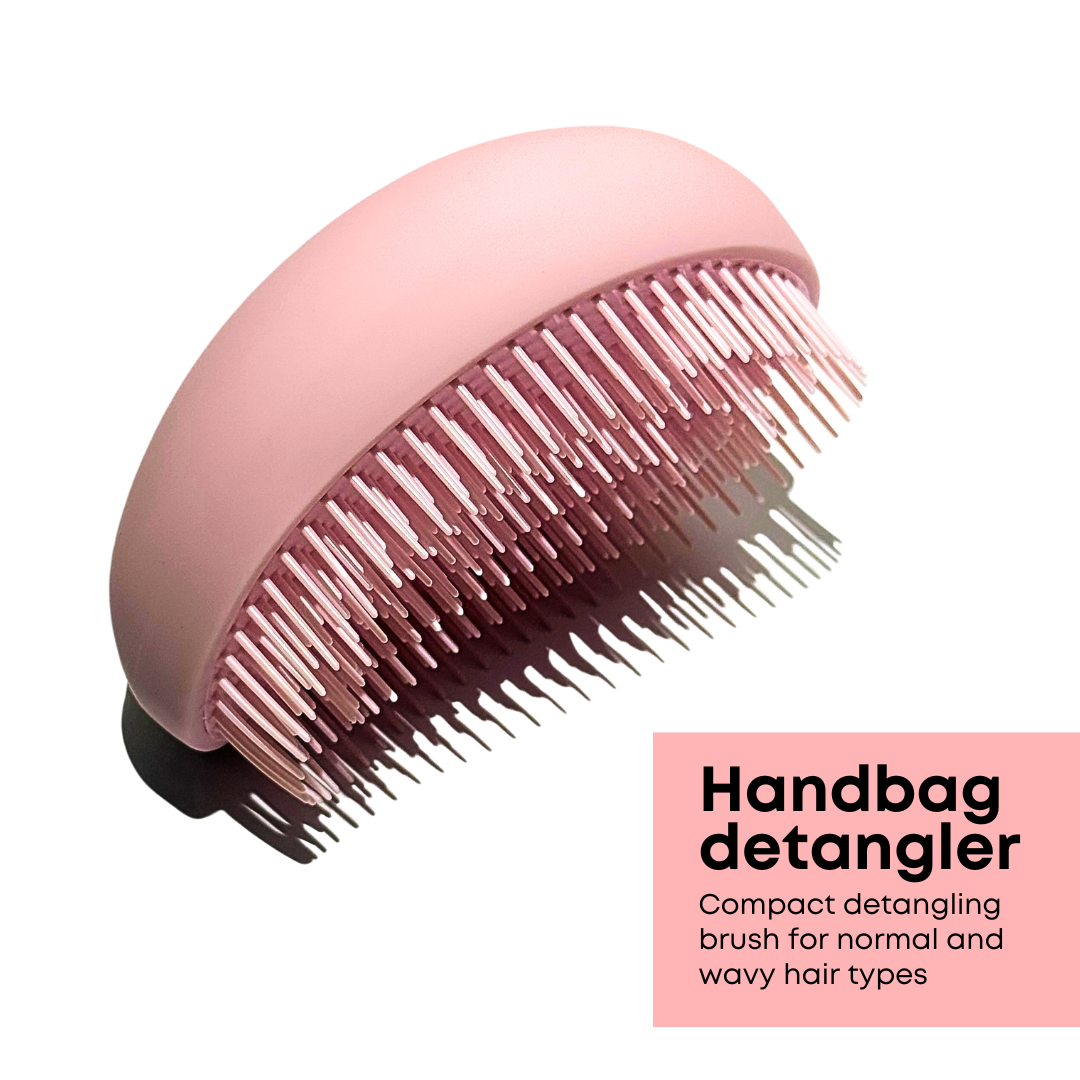 Alan Truman Handbag Detangler Compact Detangling Brush for Normal Wavy Hair