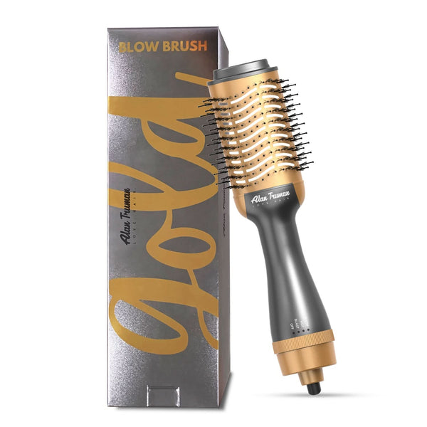 Grey Gold blow dryer brush by Alan Truman