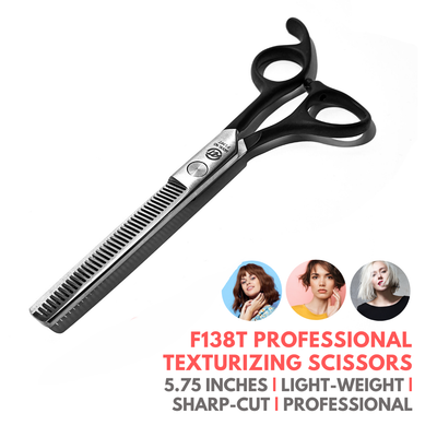 Alan Truman F138T Rubberised Handle Hair Thinning Scissors (5.5 inch)