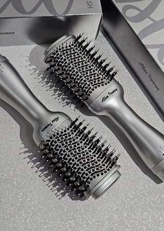 Alan Truman Steel Silver Blow Dryer Brush