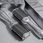 Alan Truman silver hair styling blow brush