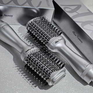 Alan Truman Steel Silver Blow Dryer Brush