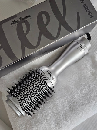 Alan Truman Steel Silver Blow Dryer Brush