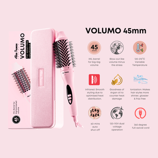 Alan Truman 45mm hair volumising, curling & waving brush for big blow-out-like volume