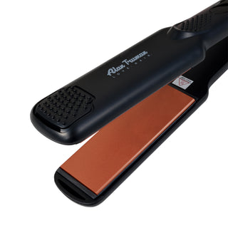 Alan Truman Black Super Glide Wide Argan Gold Oil  Infused Ceramic Plates Hair Straightener