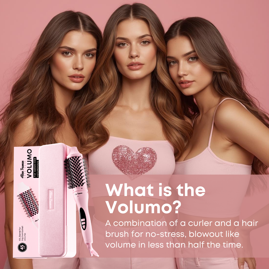 Alan Truman Volumo 45mm hair volumising, curling & waving brush for big blow-out-like volume