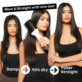 Alan Truman Straight and Blow, 3-in-1 Blow Styling Brush for all hair types
