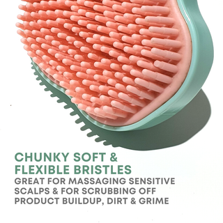 Alan Truman Super-soft Scalp Massage and Shampoo Brush for fine, fragile & damaged hair