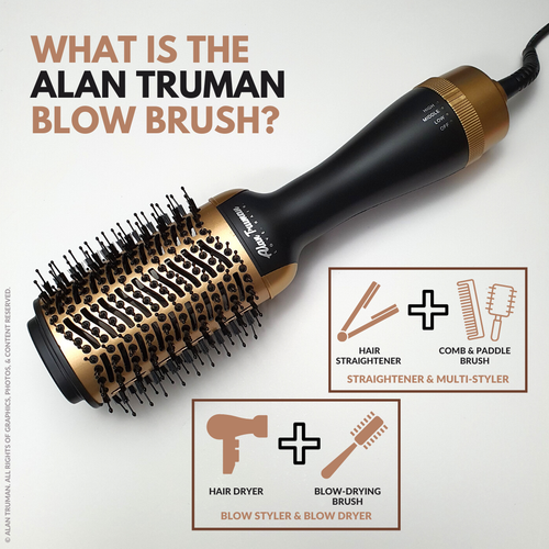 Alan Truman gold ceramic blow brush