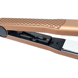 Alan Truman 6869 Super Glide 1.25 inch Wide Mirror Titanium Plates Hair Straightener