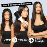 Alan Truman Straight and Blow, 3-in-1 Blow Styling Brush for all hair types