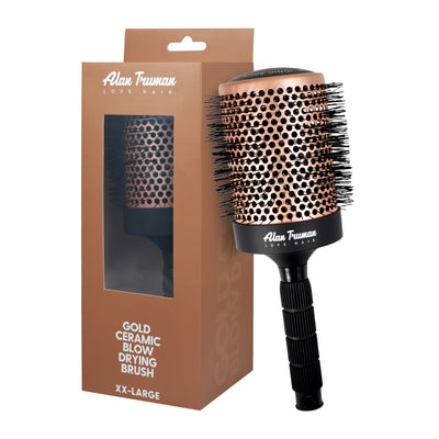 Alan Truman Gold Ceramic Blow Dryer Brush XXLarge