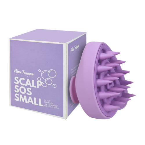 Alan Truman Mini Scalp SOS Shampoo & Massage Brush with shampoo POD & conical chunky bristles