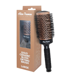 Alan Truman Gold Ceramic Blow Dryer Brush (Large)