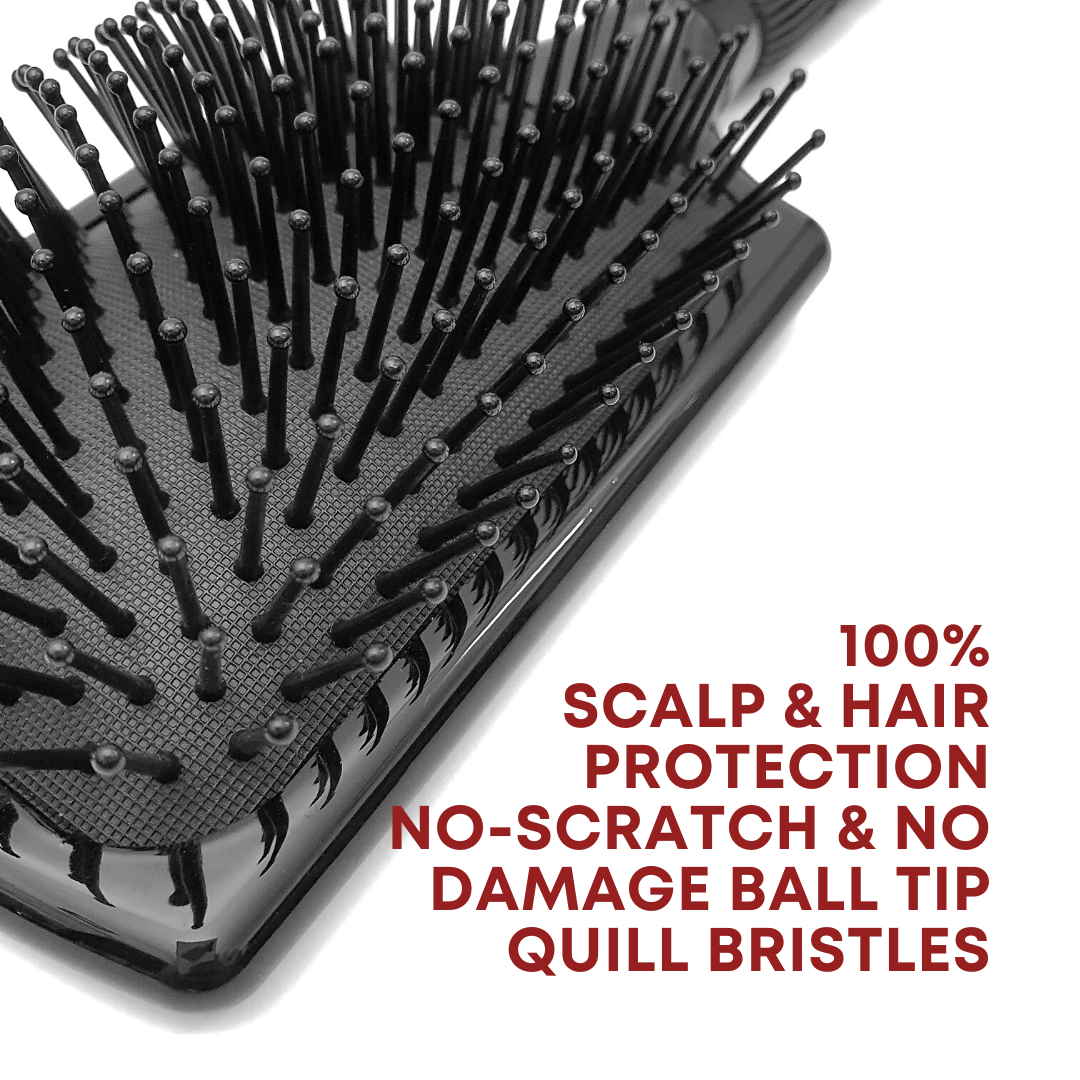 Alan Truman 100% Pure Nylon Bristle Paddle Brush - Alan Truman