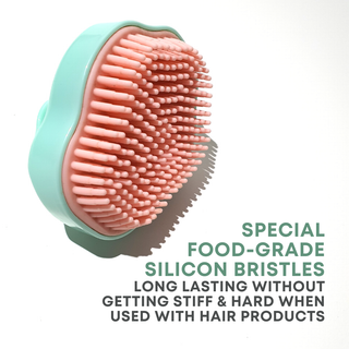 Alan Truman Super-soft Scalp Massage and Shampoo Brush for fine, fragile & damaged hair