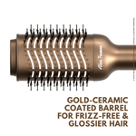 Alan Truman blowout brush gold finish