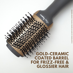 Grey Gold ceramic blow dryer brush
