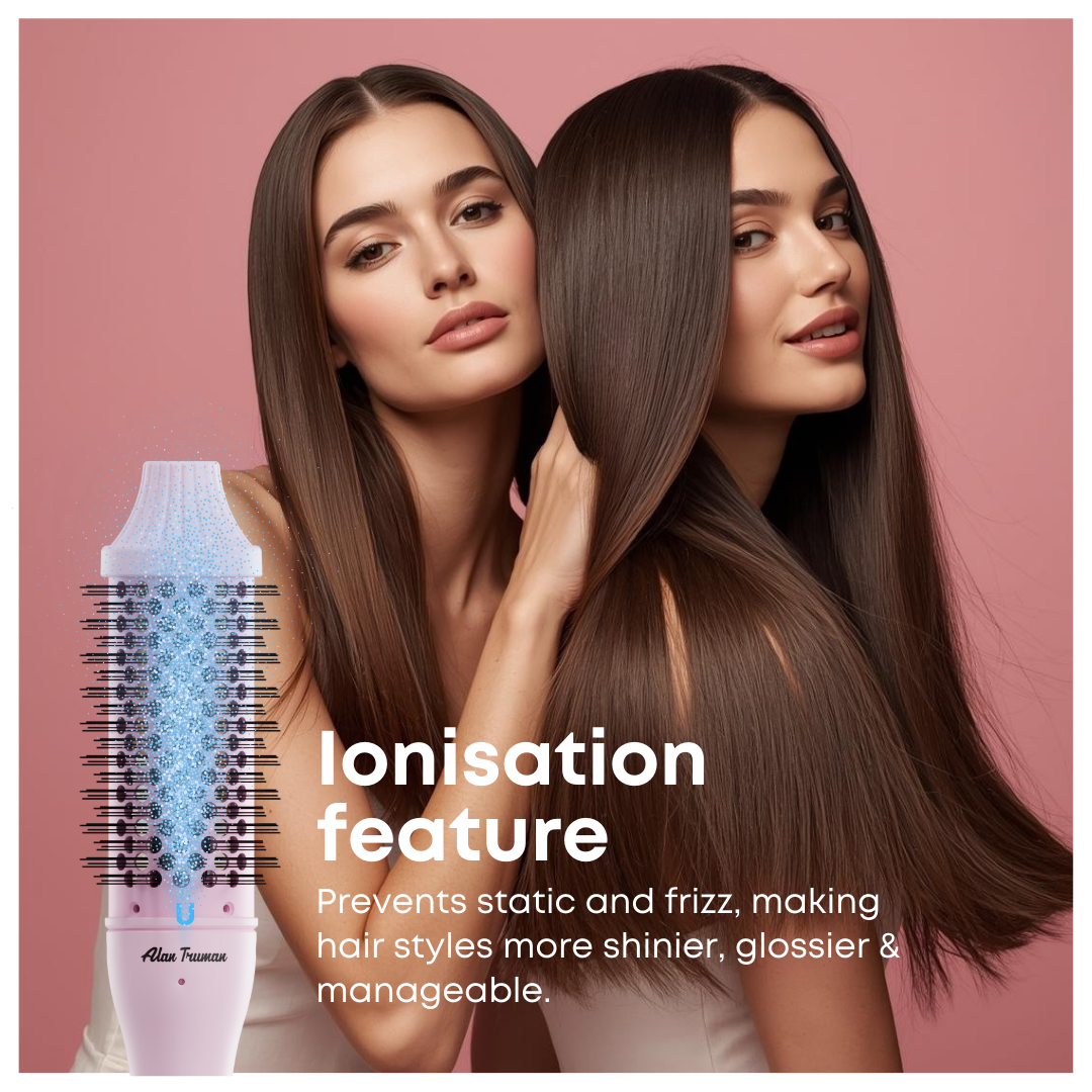 Alan Truman Volumo 45mm hair volumising, curling & waving brush for big blow-out-like volume