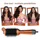 Alan Truman Straight and Blow, 3-in-1 Blow Styling Brush for all hair types