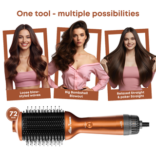 Alan Truman Straight and Blow, 3-in-1 Blow Styling Brush for all hair types