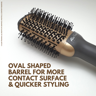 Alan Truman Grey Gold Blow Dryer Brush