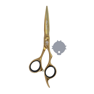 Alan Truman AS-55 Ball-bearing 5.5 inches Hair Cutting Scissors - Gold