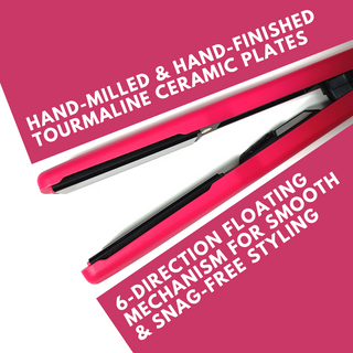 Alan Truman Hot Pink Tourmaline Ceramic Hair Straightener