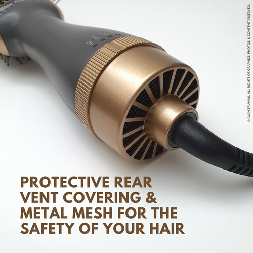 Blow brush for styling by Alan Truman Grey Gold