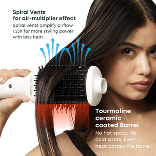 Alan Truman Straight and Blow, 3-in-1 Blow Styling Brush for all hair types