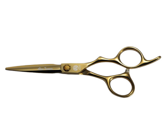 Alan Truman AS-55 Ball-bearing 5.5 inches Silver Hair Cutting Scissors - Gold