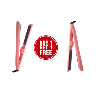 BOGO - Alan Truman Blush Pink Tourmaline Ceramic Hair Straightener