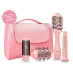 Alan Truman Big Volumiser Set for Easy Blowdrying, Curling, Waving & Blow Styling at home - Pastel Pink