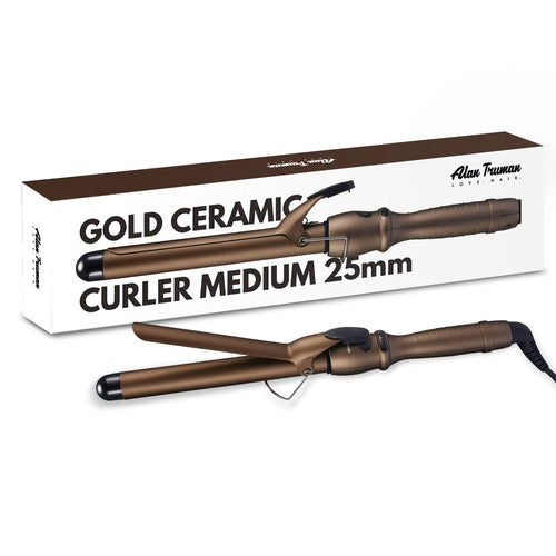 Alan Truman 25mm Gold Tourmaline Ceramic Hair Curler - Alan Truman
