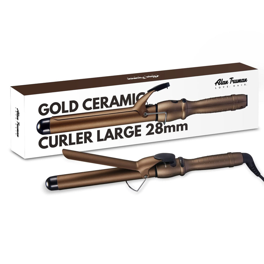 Alan Truman 28mm Gold Tourmaline Ceramic Hair Curler