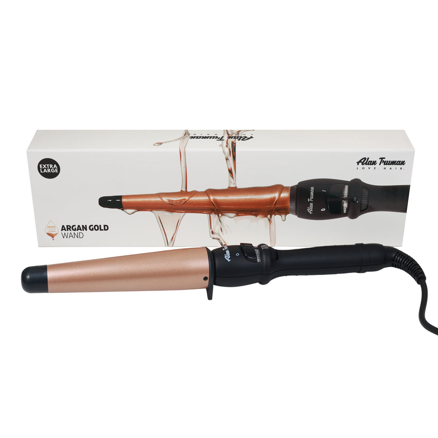 Alan Truman Argan Gold X Large Conical Curling Wand (38-25mm)