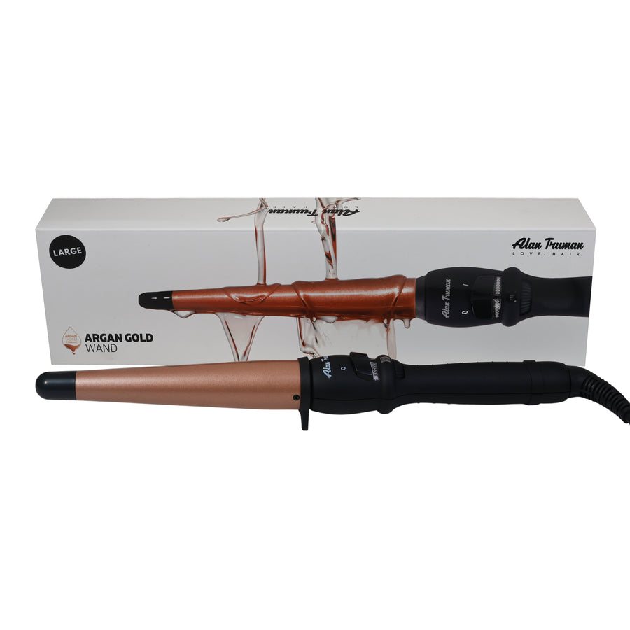 Alan Truman Argan Gold Large Conical Curling Wand (32-19mm)
