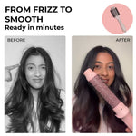 Alan Truman Big Volumiser Set for Easy Blowdrying, Curling, Waving & Blow Styling at home - Pastel Pink